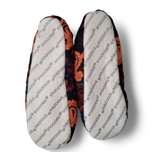 Snoozies Cozy Little Foot Coverings Women's Embroidered Yarn Pattern Furry M - Picture 9 of 9